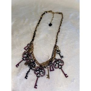 SOLD Betsey Johnson Key Necklace